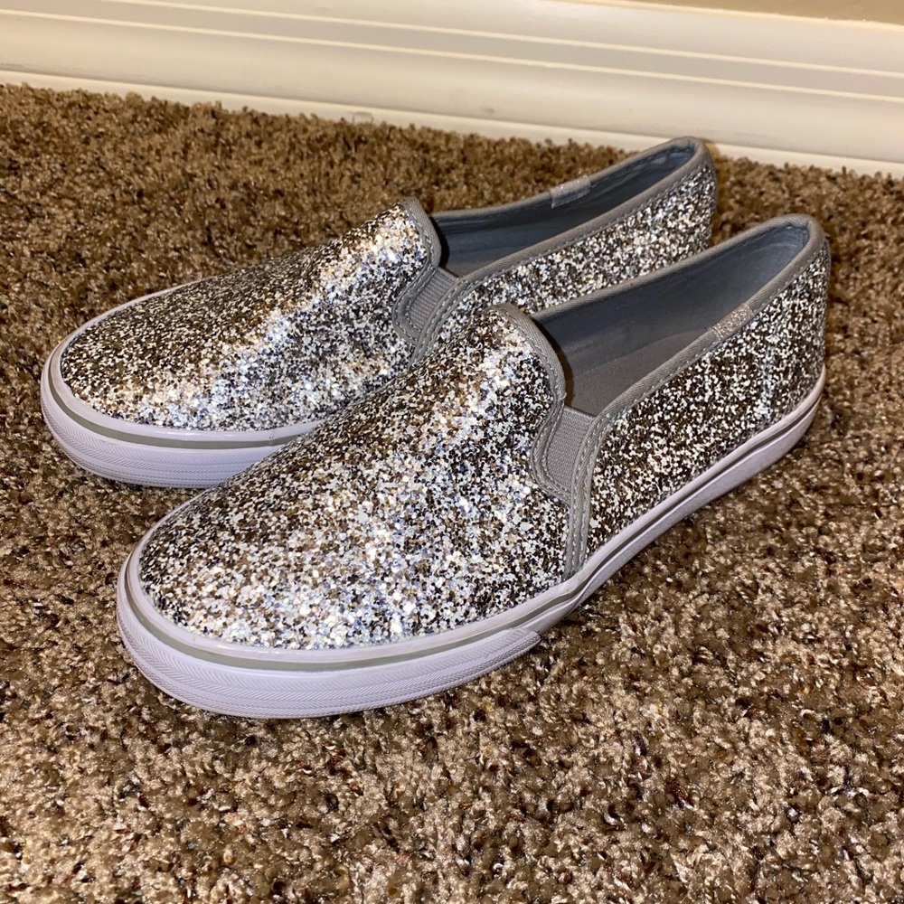 Keds Glitter Slip On Sneakers